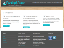 Tablet Screenshot of paralegalassistonline.com